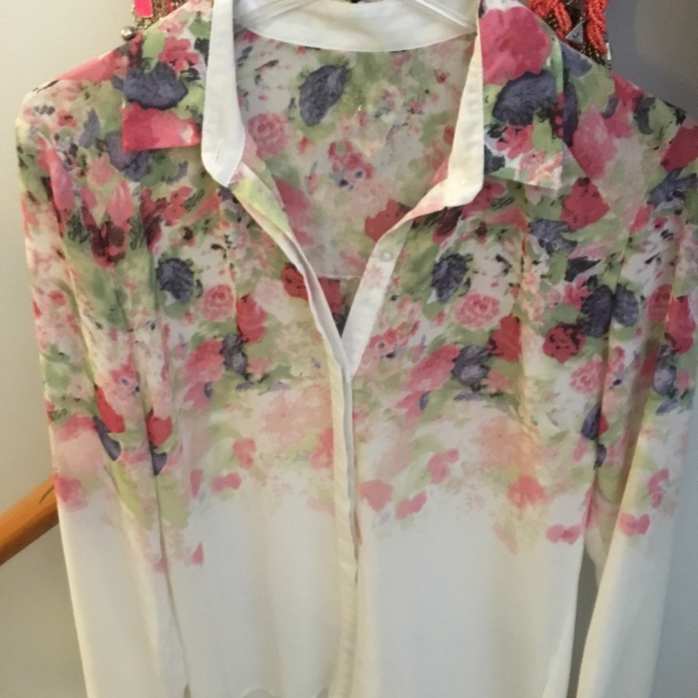 Flora Button down